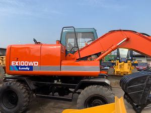 Hitachi máquina de construcción usada Japón EX100WD 7 toneladas rueda excavadora Tractor excavadora Isuzu motor bomba hidráulica Motor para la venta - Product Image 2