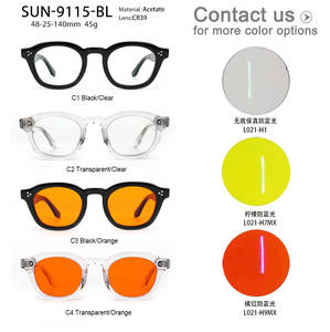 Gafas <span class=keywords><strong>para</strong></span> Juegos con Bloqueo de Luz Azul, <span class=keywords><strong>Lentes</strong></span> Transparentes de Acetato de Alta Calidad, <span class=keywords><strong>Lentes</strong></span> Anti-Reflejantes, Diseño Clásico <span class=keywords><strong>para</strong></span> <span class=keywords><strong>Hombre</strong></span> - Product Image 3