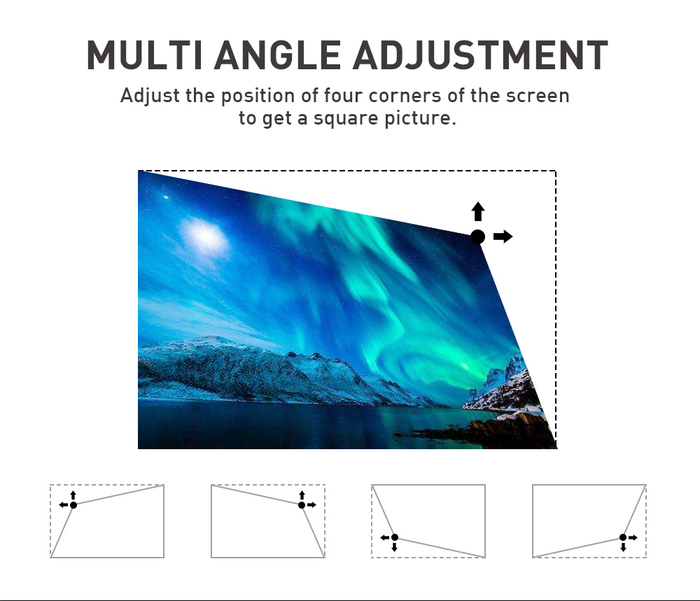 Smart Pocket 4K 1080P DLP Interactive Projectors For Home Theater