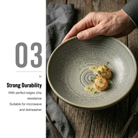 Vente en gros directe d'usine, bol à soupe en céramique nordique, porcelaine non toxique, compatible lave-vaisselle, écologique, pour restaurant
