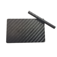 Carte de visite professionnelle ISO à lecture rapide, carte VIP, puce RFID NFC en fibre de carbone, étanche et résistante à l'abrasion