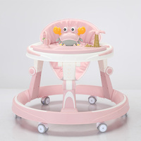 Nouvelle arrivée, poussette 3-en-1 pour bébé, trotteur, poignée de poussée, auvent réglable, coussin de siège confortable, roues silencieuses en plastique