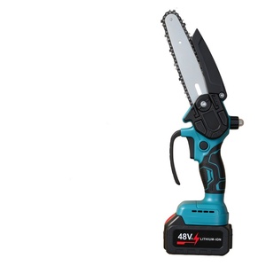Motosierra Inalámbrica Portátil de Una Mano, Juego de Herramientas Eléctricas para Cortar Madera, Mini Sierra de Batería Recargable para Aplicaciones de Corte de Madera - Product Image 1