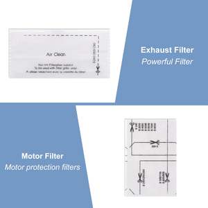 Paquete de 3 filtros de aspiradora para <span class=keywords><strong>Miele</strong></span>, compatibles con <span class=keywords><strong>C1</strong></span>/C2/C3 U1, filtros de Motor Pro para filtración de aire de 21/30/30/24/30 - Product Image 2