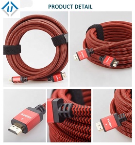 Carcasa de aleación de zinc multimedia <span class=keywords><strong>Cable</strong></span> <span class=keywords><strong>HDMI</strong></span> de <span class=keywords><strong>15</strong></span> <span class=keywords><strong>metros</strong></span> chapado en oro de alta velocidad <span class=keywords><strong>4K</strong></span> - Product Image 2