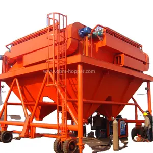 Industry Port Mobile Type Double Dust Collector Hopper Loader For Truck Loading Bulk Cargo