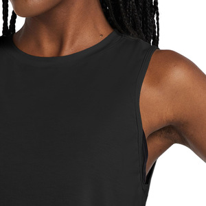 Débardeur de sport tricoté décontracté pour femme, séchage rapide, anti-boulochage, pour yoga, fitness et course à pied, avec logo frontal - Product Image 3