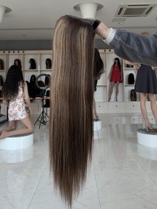 Pelucas con Parte en U sin Pegamento para Mujer -- Peluca de Fibra Capilar Humana con Banda Elástica Transpirable y Línea de Cabello Natural, Cómoda y Segura para el Verano - Product Image 5