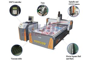 Routeur CNC multifonction 1325 pour découpe et gravure, table à vide, caméra CCD, orientation visuelle, pour bois, acrylique, lettres, NC <span class=keywords><strong>Studio</strong></span> - Product Image 2