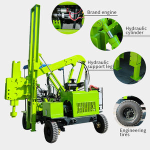 Hongrun 완전 자동 가드레일 파일 드라이버 다기능 유압 드릴링 머신 - Product Image 1