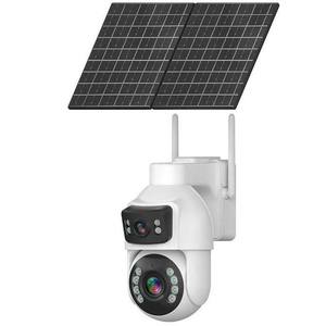กล้อง CCTV 360พร้อมเลนส์ซูมออปติคอลพลังงานแสงอาทิตย์กล้อง4G ซิมที่มีประสิทธิภาพกลางคืนสีซูมอัตโนมัติกล้องเลนส์คู่สำหรับฟาร์ม - Product Image 1