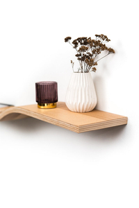 Meubles modernes en bois faits à la main Étagère simple en chêne Étagère murale flottante Étagère à livres géométrique pour le salon et la <span class=keywords><strong>salle</strong></span> <span class=keywords><strong>de</strong></span> <span class=keywords><strong>bain</strong></span> - Product Image 2