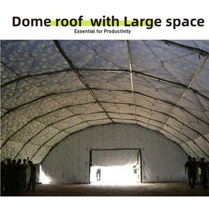 Tenda da <span class=keywords><strong>Campeggio</strong></span> Permanente Personalizzata Extra Large in PVC per Quattro Stagioni, con Una Camera da Letto, Struttura in Acciaio Resistente, per 60 Persone, Ideale per Campi di Lavoro - Product Image 5