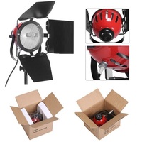 800W Lampu Depan Merah 3200K LED Bohlam Tungsten Studio Cahaya Isi Sorotan Tembak Profesional Pengaturan Cahaya Stepless