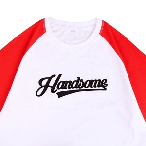 เสื้อยืดแขน Raglan ปักโลโก้ตามสั่งสีขาว - Product Image 3