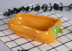 Platos de bistec de cerámica artística <span class=keywords><strong>Happy</strong></span> Go, diseños de frutas vegetales exóticos, estilo creativo para comidas diarias, fiestas en casa para hoteles - Product Image 3