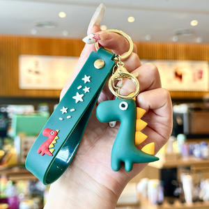 Porte-clés en silicone 3D en PVC de dessin animé pour enfants, accessoires de porte-clés en caoutchouc, porte-clés à mousqueton - Product Image 5