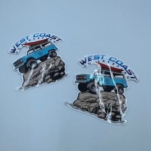 Autocollant en verre personnalisé, mignon, à séchage rapide, adapté aux petits sièges, meubles, croquettes, éducation, sacs en polyéthylène pour pain, bananes, 140x105mm - Product Image 4