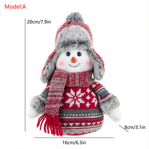 Décorations de Noël : Calendrier Bonhomme de Neige, Figurines en Peluche pour Vitrine, Décoration Festive pour Salon et Maison - Product Image 6
