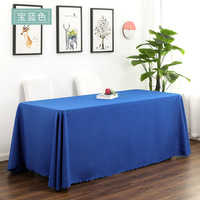 Nappe élégante blanche de style français, faite à la main, en polyester imperméable, personnalisable, motif uni, sensation haut de gamme pour les conférences