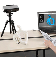 Scanner 3D de topographie, plateau tournant, mode fixe, mode portable, scanner 3D automatisé, impression industrielle