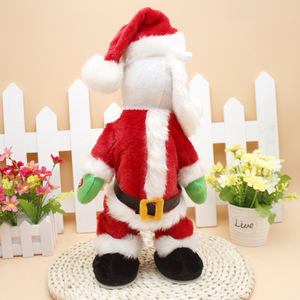 Père Noël Musical Secouant Hanches Père Noël chantant Danse Noël Père Noël jouets Noël Poupées Électriques pour les enfants - Product Image 3
