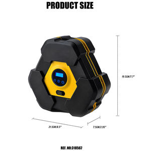 เครื่องเติมลมยางดิจิตอล12V พร้อมไฟ LED คอมเพรสเซอร์ยางรถยนต์ - Product Image 2