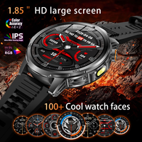 Reloj Deportivo Inteligente AK95 de Alibaba, Electrónica Inteligente, Monitoreo de Salud, Resistente al Agua IP68, Linterna, Carga Magnética, Relojes Inteligentes de Fitness