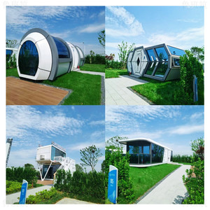 Panneaux solaires en acier imperméable pour maisons modulaires miniatures en <span class=keywords><strong>location</strong></span>, maisons Airbnb, maison capsule, conteneur de maison en provenance de Chine - Product Image 2