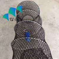 Trampas para Lingüido de Acuicultura, Nueva Zelanda, 80*150, Jaula para Cangrejos, Trampa para Langostas/Jaula para Peces con Resorte, 70*140cm, Jaula Resistente de Alambre de Acero Inoxidable para Bacalao