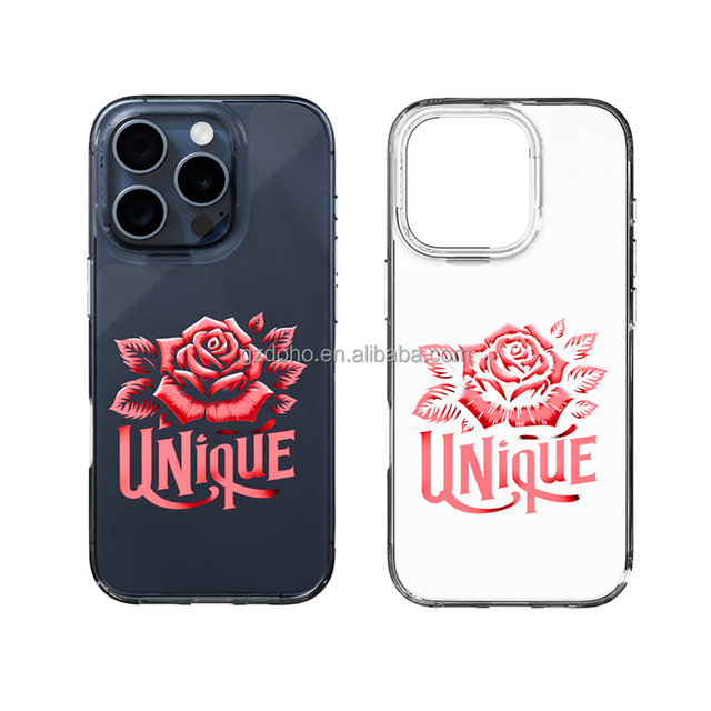 JoyMonki Good Hand Feel Fully Transparent Protective Phone case DIY Printed Cover Freely Change Patterns for UV Printers Shell