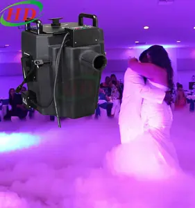 Máquina de gelo seco de 3500w, baixo deitado, efeito de palco, máquina de gelo seco para casamento, 12l, aquecedor de gelo seco