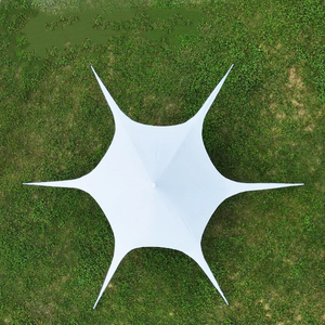 Easy Installation Aluminum Single Pole Custom Hexagonal Star Tent Outdoor <b>Canopy</b> Star Tent for Exhibition <b>Camping</b> Beach - Product Image 5