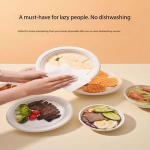 Plateau alimentaire jetable pour banquet d'hôtel, 100% bagasse de canne à sucre naturelle, dégradable - Product Image 4