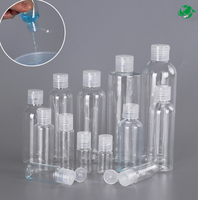 Flacon en plastique PET transparent avec bouchon à clapet de 10 ml et 20 ml, conteneur pour échantillons cosmétiques, flacons de voyage miniatures