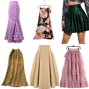 Falda Larga de Verano de Cintura Alta, Holgada, de Gasa, con Estampado Floral, Diseño Elegante y Casual para Mujer - Product Image 1