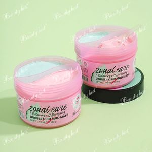 Beauty Host Face Whitening T-zone Pore Cleaning Double Grid Green Pink Dead Sea Mud Clay Mask Rose Nourishing Clay Mask OEM - Product Image 3