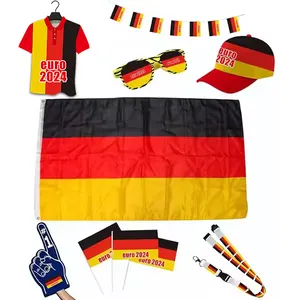 2024ドイツカスタムギフトセットスポーツフットボールカップすべての国の応援プロモーションフラグボールジャージードイツユーロ2024