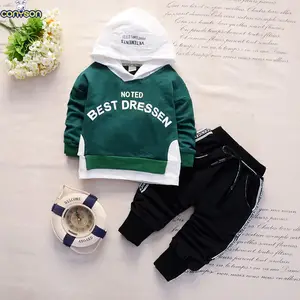 Conyson New arrival toddler Boys hoodie Pants kids sweat suits 2 Piece Suit Long sleeve Sport Clothing Sets wholesale jogger set