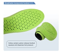 Plantillas Deportivas de PU de Longitud Completa, Transpirables, Antideslizantes, con Soporte de Arco y Amortiguación para Correr, Fútbol, Hombres y Mujeres