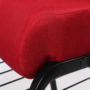 2024 pas cher en gros église rouge chaire auditorium chaises meubles de théâtre empilables pour églises - Product Image 4