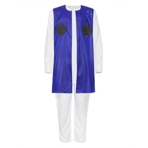Ensemble de manteaux africains pour hommes Nouvelle mode <span class=keywords><strong>Agbada</strong></span> Jacquard Weave Floral Fabric High Quality Three Pieces Suit for Men R009 - Product Image 6