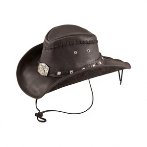 Sombrero de Vaquero de Cuero Genuino BS International NAD5460, Ajustable, Ligero, Estilo Moderno para Ciclismo, Playa y Uso Casual - Product Image 3