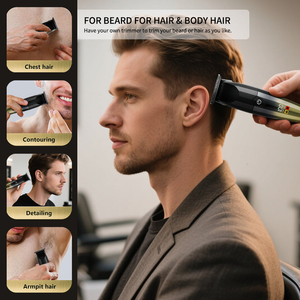 Chuyên Nghiệp Thợ Cắt Tóc Của Tóc Clipper Điện Tông Đơ Lược Dầu Đầu Điêu Khắc Kéo USB Tóc Salon Không Thấm Nước Tóc Cắt - Product Image 5