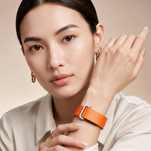 BEEFLYPOWER Nouveau <span class=keywords><strong>bracelet</strong></span> sport pour homme et femme en <span class=keywords><strong>cuir</strong></span> véritable, <span class=keywords><strong>bracelet</strong></span> de montre magnétique de remplacement pour Google <span class=keywords><strong>Fitbit</strong></span> Air - Product Image 4