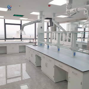 โต๊ะทดสอบทางเคมีในห้องปฏิบัติการม้านั่งกลางเกาะเหล็ก - Product Image 4