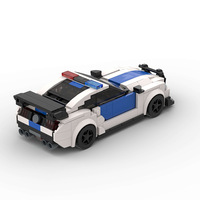 Compatible avec les briques de marque, petites particules, voiture de course de luxe en plastique, MOC, jouet de construction éducatif à assembler soi-même pour enfants