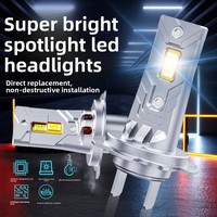 Ampoule de phare LED H7/H11/H4 9005/9006, 6000K, blanc, 12-24V, haute luminosité, 8000 Lumens, Plug & Play, ajustement universel pour voiture, 2 pièces