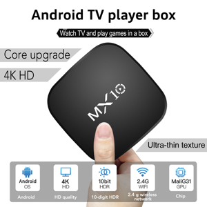 2025 Prix d'usine Promotion RK3228A 2.4G Wifi 4K HD Décodeur vidéo <span class=keywords><strong>Internet</strong></span> Meilleur prix Android Smart TV Set Top <span class=keywords><strong>Box</strong></span> MX10 - Product Image 4