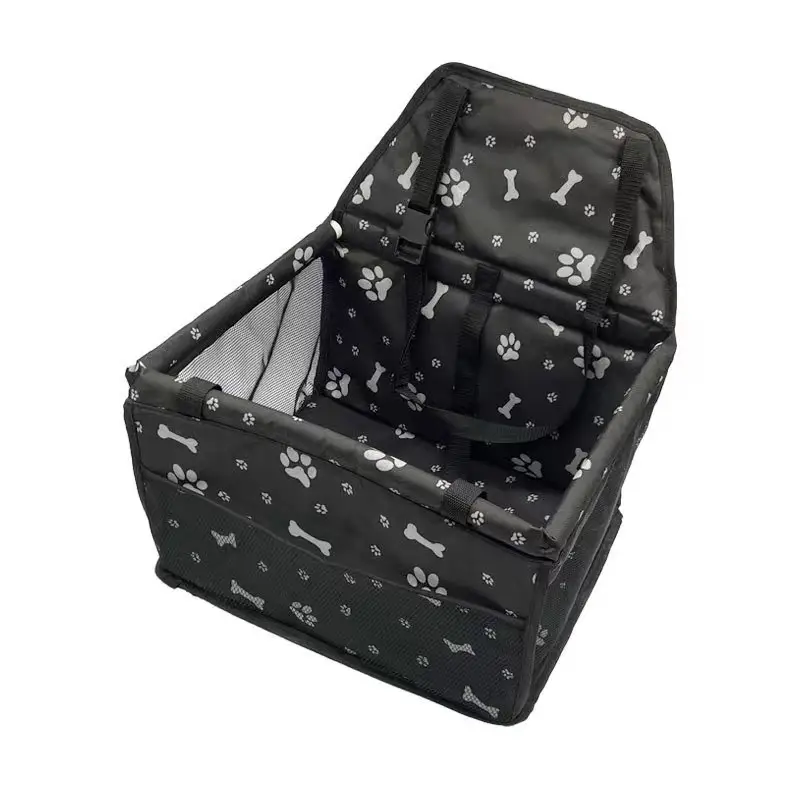 Bolsa de seguridad para asiento de coche para mascotas Oxford Durable Safe Carry Plegable Dog Car Seat Bag Basket